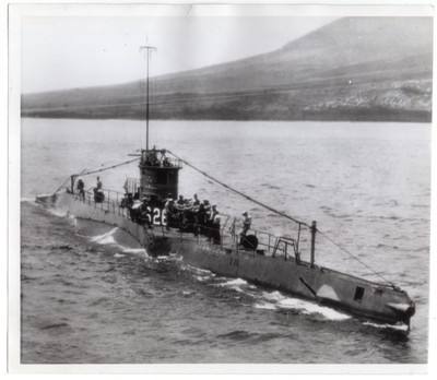 1942 US Navy Submarine S-26 Sunk Off Panama on Jan. 24 After Collision Wirephoto