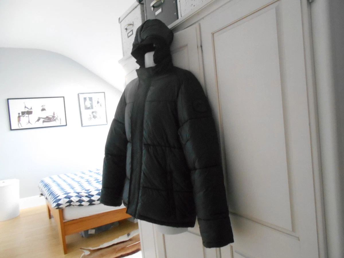 Topman black top puffer jacket