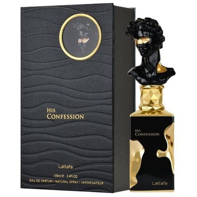 Lattafa HIS CONFESSION EDP Men's Cologne, 3.4oz(100ml) Long-Lasting Beauty Produ
