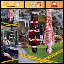 6ft Dead Body Bags - 2 Pack Scary Hanging Corpse Props for Halloween Decor