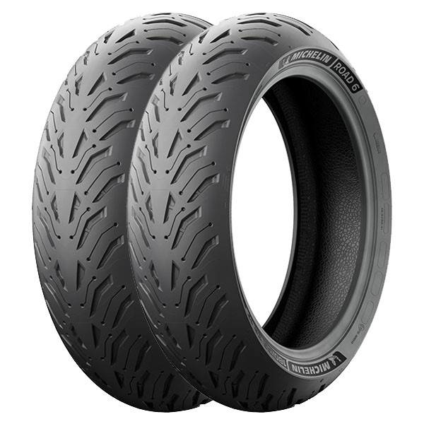 TYRE PAIR MICHELIN 120/70-18 (59W) ROAD 6 DOT 2022 + 140/70-17 66W ROAD 6