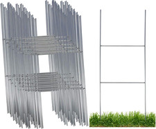 Sturdy Metal Wire Step Stake Frame for Yard Signs - 10 X 24 Inch H Frame Wire St