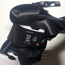 Black TSA Combination Luggage Strap with TSA 3-Dial Combination Lock