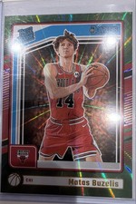 2024-25 Panini Donruss - Rated Rookie Matas Buzelis #240 Holo Green Laser (RC)
