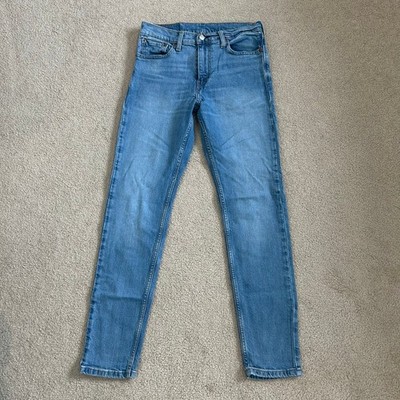 Levi Strauss 512 Slim Taper Fit Stretch Jeans Light Wash Blue Mens Size W29 L32