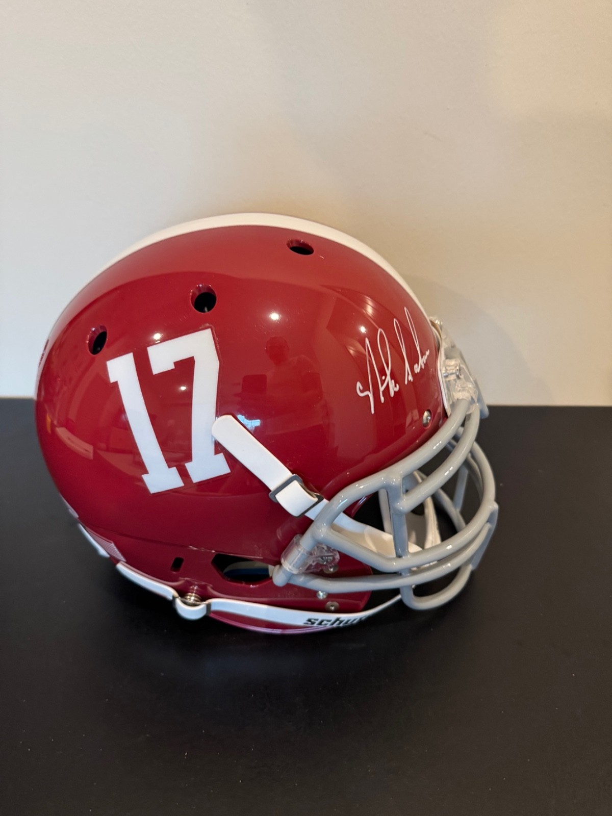 Nick Saban Signed Schutt Replica Alabama Crimson Tide Football Helmet Full Size 