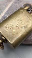 Antique WW1 1914-1918 British Soldier's Brass Lighter (Trench Art) 