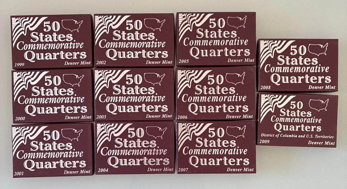 アメリカ州コレクション (1999-2008) 完全50州クォーター付き US 50 State Set Quarters 1999-2008 for sale | eBay