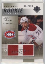 2011-12 Ultimate Collection Rookie Jerseys 24/200 Louis Leblanc #URJ-LL 0ot5
