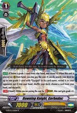 Vanguard TCG card G-BT03/028EN R Dawning Knight, Gorboduc Sovereign Star Dragon