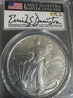 Silver 1 Oz 999 2021s Eagle Covid Yr EmilyDamstra Top Pop Pcgs  Ms70 T2 Ep — photo 1