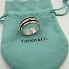 Vintage Tiffany & Co. Old Tiffany Groove Ring Sterling Silver 925 US Size 7