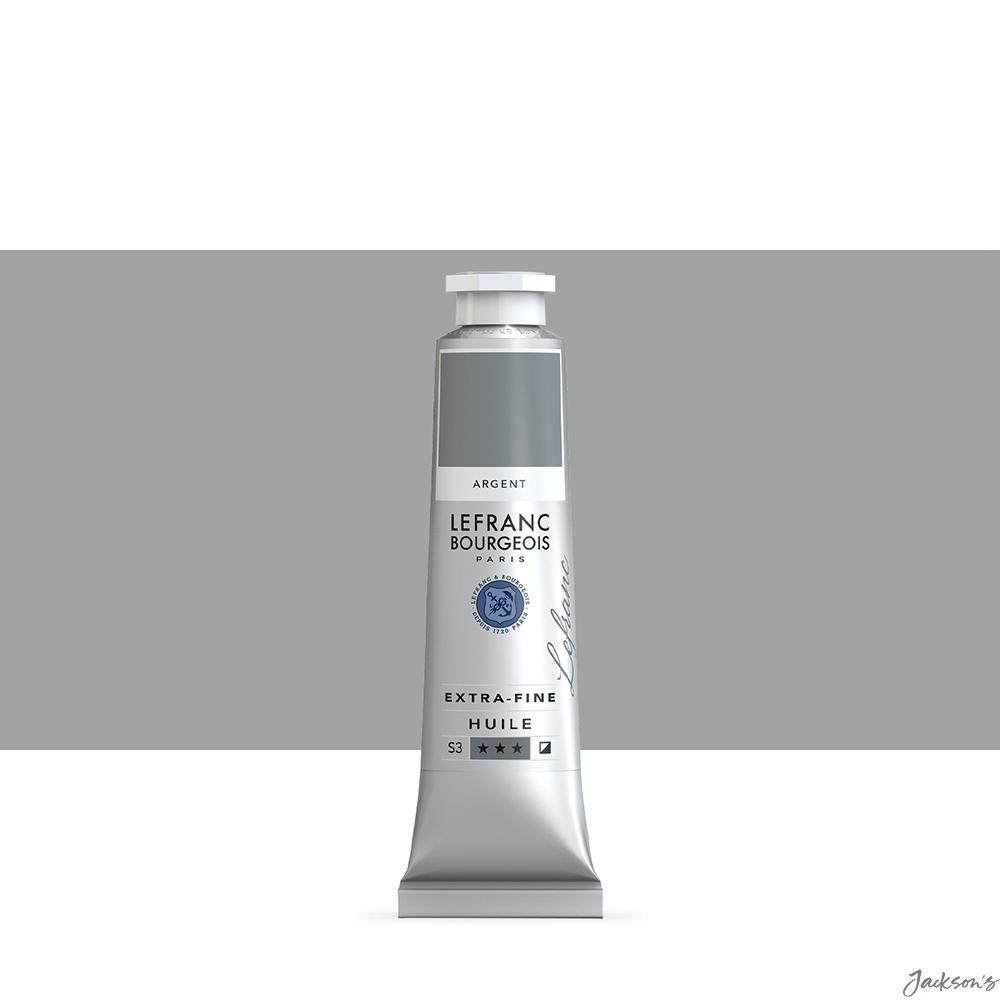 Lefranc Bourgeois Extra Fine Oil Paint Silver 40ml Artists Colour