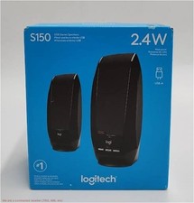 Logitech S150 USB Stereo Speakers for Desktop or Laptop - Black 980-000309 