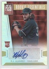 2015 Panini Elite Rookie Essentials Signatures 32/75 RJ Alvarez #10 Auto 6n0