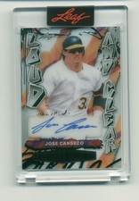 2026 Leaf Sports Heroes AUTO JOSE CANSECO 1/5