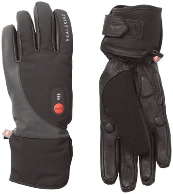 SealSkinz Upwell Heated Waterproof Cycling Gloves - Battery-Powered, Insulated,