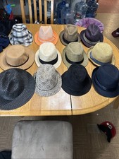 Lot Of 17 Hats Fedoras