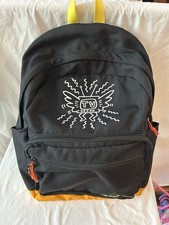 Zaino Converse x Keith Haring Go 2 nero giallo borsa scuola arte grafica tv