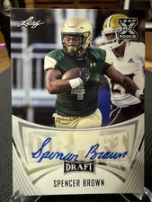 2021 Leaf Draft - Autographs Spencer Brown #BA-SB3 (AU, RC)