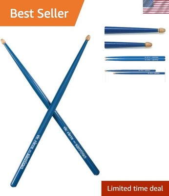 Acoustic-Friendly Kidsticks - Lightweight Blue Drumsticks for Young Musicians