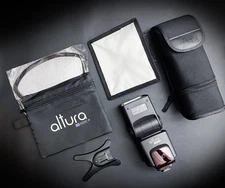 Altura NIKON I-TTL Wide Angle Pro Series Flash LCD W/ Accessories!