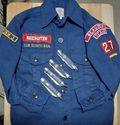 Cub Scout Pocket Knife Collection