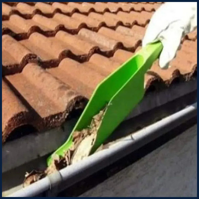 #ad Gutter Getter Scoop Cleaning Roof Tool Flex Fit Dirt Debris Remove Multi Use $8.74