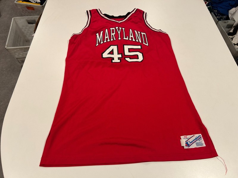 orig. 1991-92 GENO SOTO MARYLAND TERRAPINS college basketball GAME WORN JERSEY