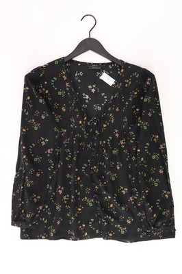   Set Seidenbluse Regular Bluse für Damen Gr. 36, S mit Blumenmuster Langarm  