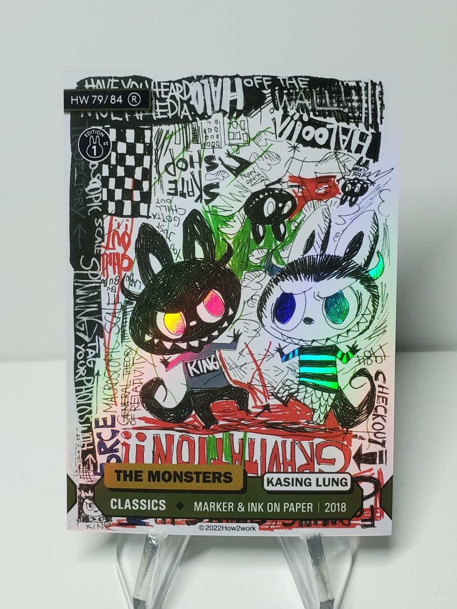 🔥RARE HOLO! 2022 How2Work THE MONSTERS Series #1 LABUBU 