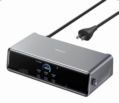 Anker Prime Docking Station 14-in-1 160W 10Gbps Data Transfer Dual 4K |Reconditi - Image 1 of 4
