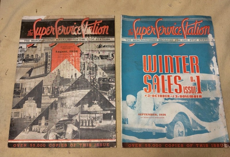 Super Service Station Magazine 1936 Automotive Two Issues