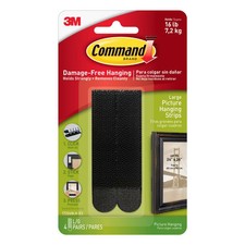 Command Large Picture Hang Strips - Black (Pack of 4) 2.00 per strip
