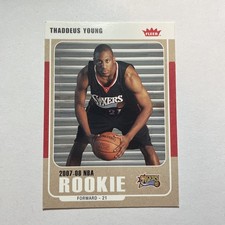 2007-08 Fleer NBA Rookie Thaddeus Young #234 Philadelphia 76ers