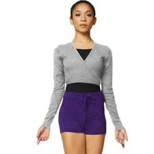 Bloch - Warm Up Knit Ballet Wrap Jacket - AMARA - Grey - L