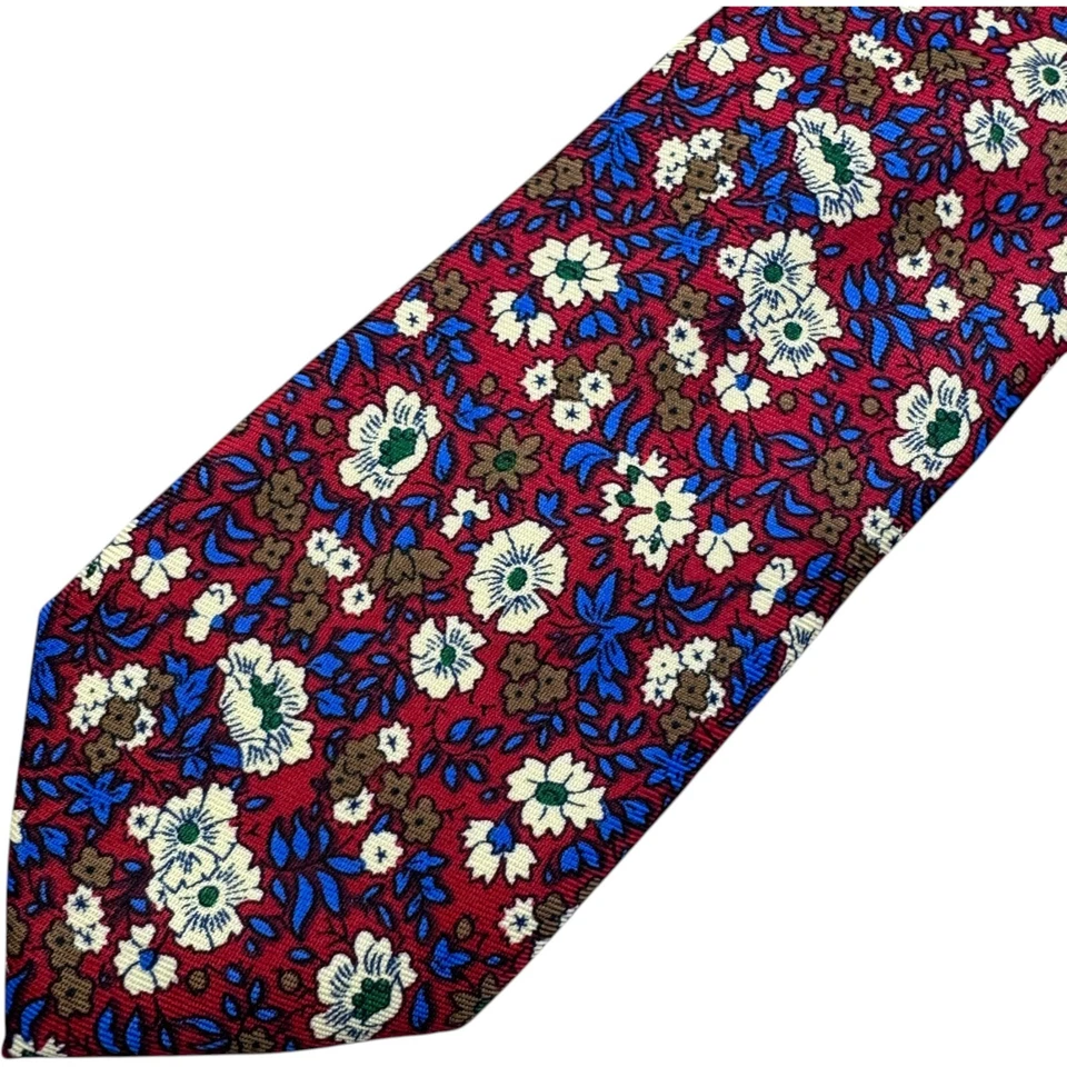 Next Tie 2.5” Wide At Largest Part Men's Red Skinny Flower Office Smart Wedding - image 2 of 4