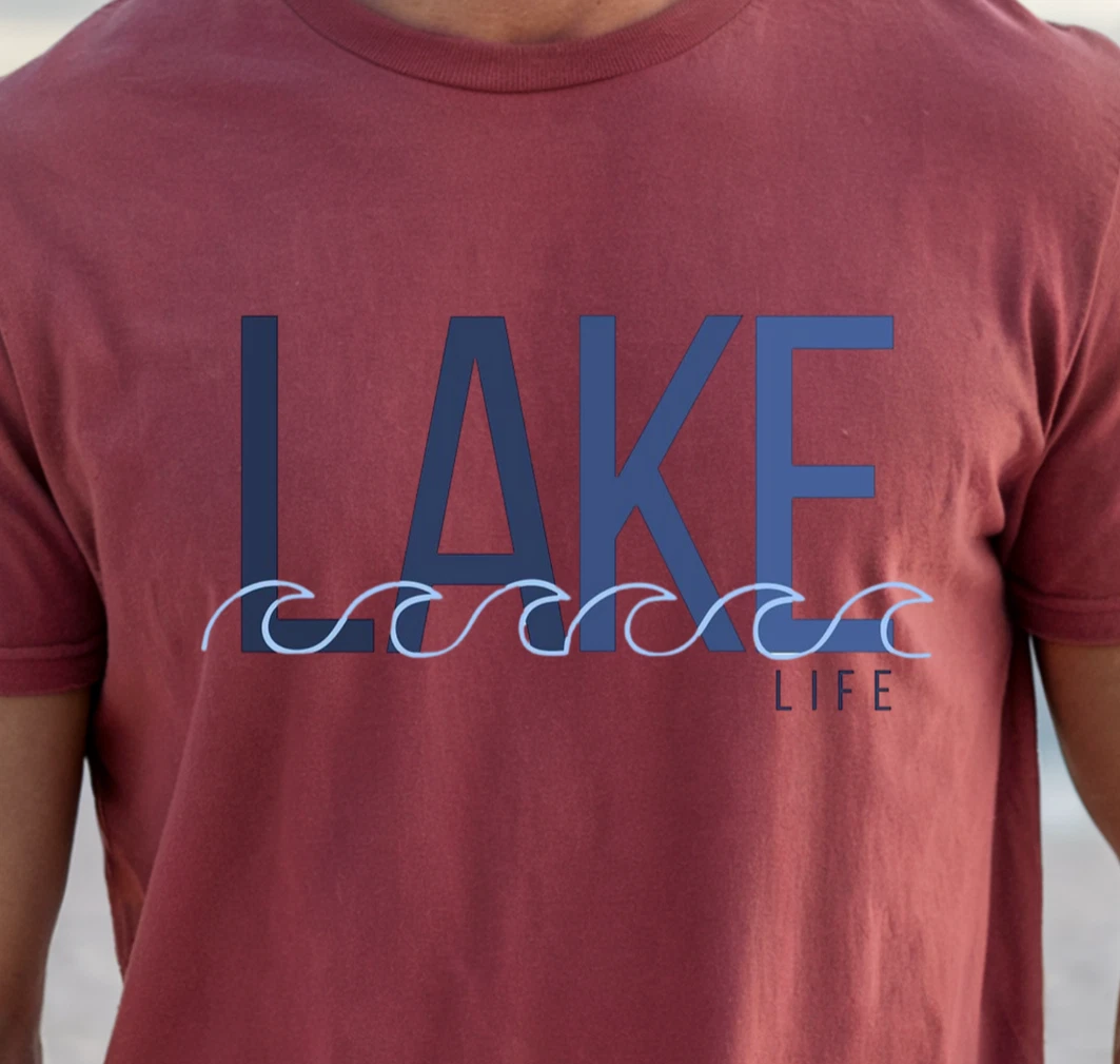 Lake Life T-shirt | Nautical Lake Graphic Tee, Boating Shirt, Summer Beach Wear
