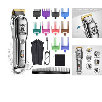 Hatteker Haartrimmer USB Ladebar LED Anzeige Wasserdicht