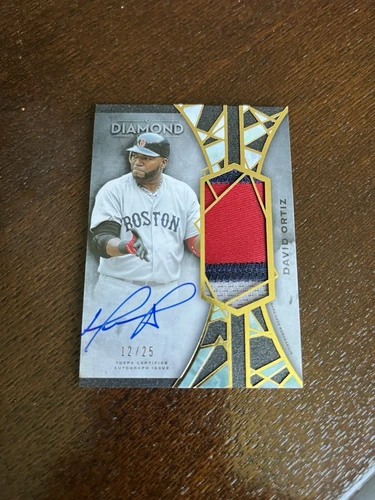 2022 Topps Diamond Icons David Ortiz 3 Color Patch Auto 12/25!