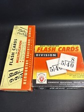 Kenworthy Educational Service Vintage Flash Cards Math Multiplication Division