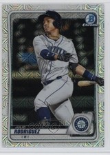 2020 Bowman Chrome Prospects Mega Box Mojo Refractor Julio Rodriguez f2v