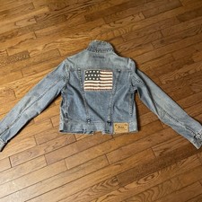 Vintage Ralph Lauren Women Jacket lauren American Flag G-Jean Limited Edition VH