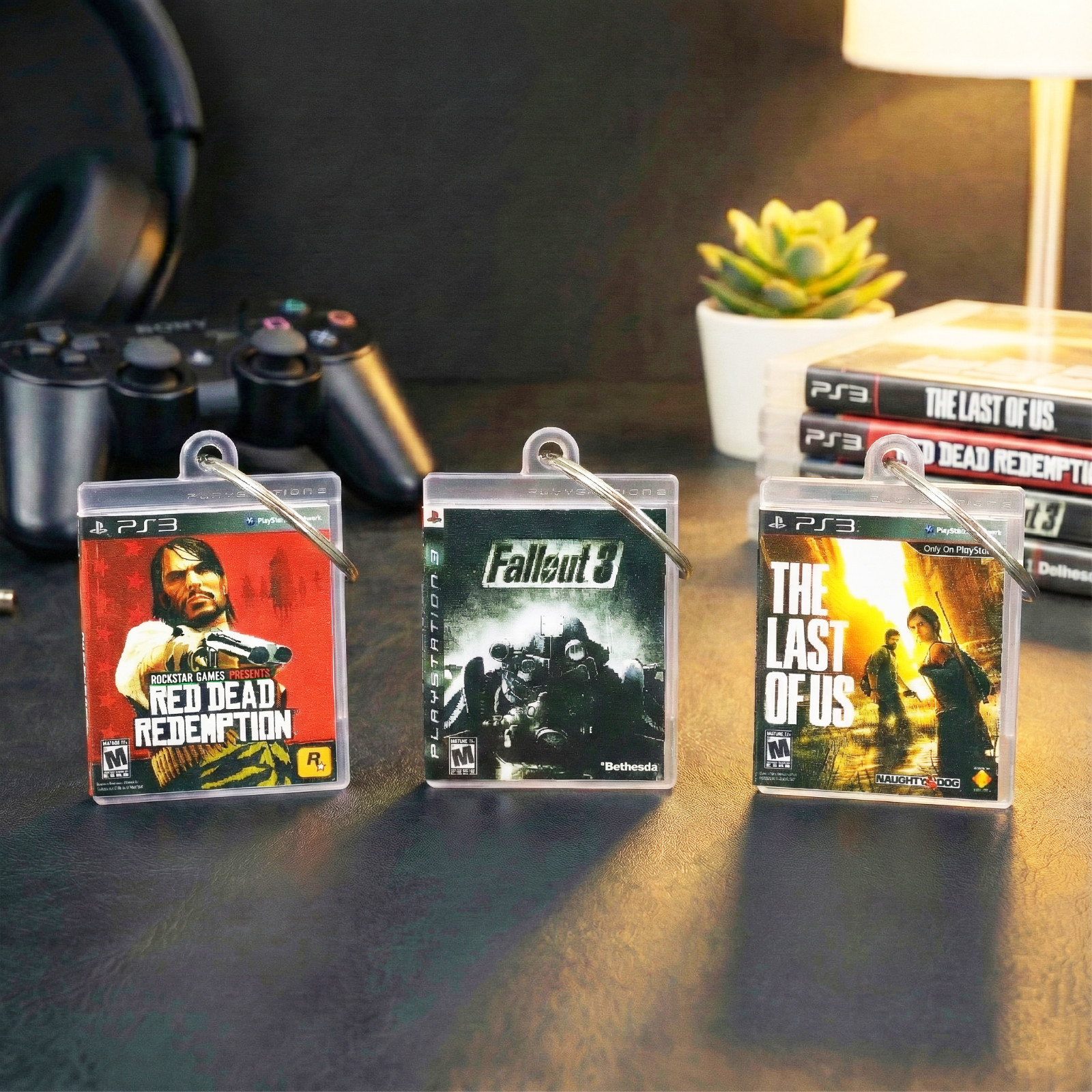 PS3 Miniatura Funda Juego Llavero - Playstation 3 Game Case Llavero