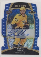 2019-20 Upper Deck Allure Rookies Blue Line 29/35 Dante Fabbro #78 Auto 00pq