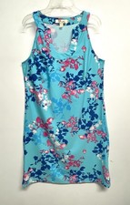 ARYEH Blue Pink Sleeveless Stretch Sleeveless...