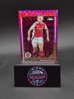 2024-25 Topps UEFA Women's Chrome Katie McCabe Pink /250 Arsenal 