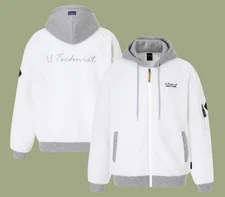 TECHNIST 25F/W Unisex Badminton Fleece Hooded Jacket Sports Casual Top TNJ45126