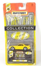 Matchbox Premiere Mazda RX-7 yellow  series 4 bad card