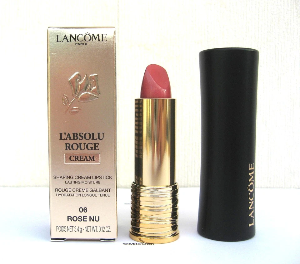 Lancome L`Absolue Rouge Cream Lipstick - 06 Rose Nu Full size 3.4g BNIB